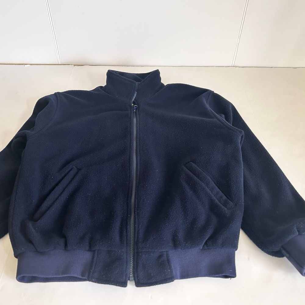 Vintage Blue jacket with Stand-Up Collar and Elasticized Cuffs